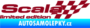 Samolepka Scala limited edition pravá bordó vínová