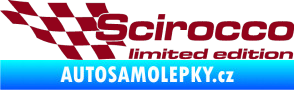 Samolepka Scirocco limited edition levá bordó vínová