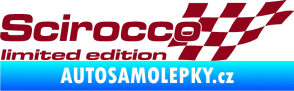 Samolepka Scirocco limited edition pravá bordó vínová