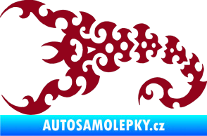 Samolepka Štír 015 levá bordó vínová