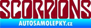 Samolepka Scorpions bordó vínová