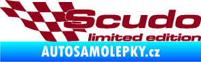 Samolepka Scudo limited edition levá bordó vínová