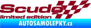 Samolepka Scudo limited edition pravá bordó vínová