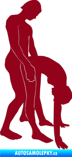 Samolepka Sexy siluety 016 bordó vínová
