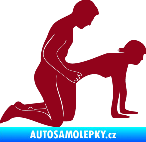 Samolepka Sexy siluety 024 bordó vínová