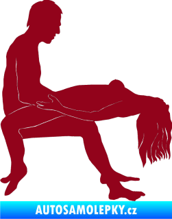 Samolepka Sexy siluety 026 bordó vínová
