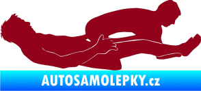 Samolepka Sexy siluety 029 bordó vínová