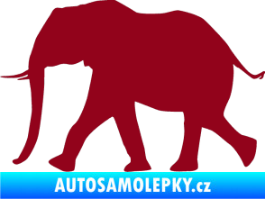 Samolepka Slon 015 levá bordó vínová