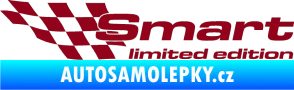 Samolepka Smart limited edition levá bordó vínová