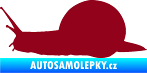 Samolepka Šnek 001 levá bordó vínová