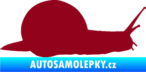 Samolepka Šnek 001 pravá bordó vínová
