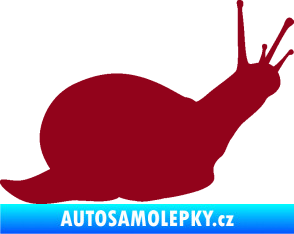 Samolepka Šnek 002 pravá bordó vínová