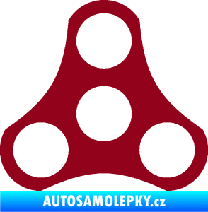 Samolepka Spinner bordó vínová
