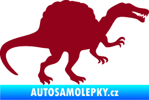 Samolepka Spinosaurus 001 pravá bordó vínová