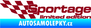 Samolepka Sportage limited edition levá bordó vínová