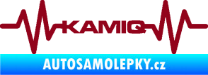 Samolepka Srdeční tep 067 Kamiq bordó vínová