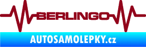 Samolepka Srdeční tep 093 Berlingo Citroen bordó vínová