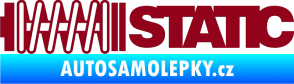 Samolepka Static 001 bordó vínová