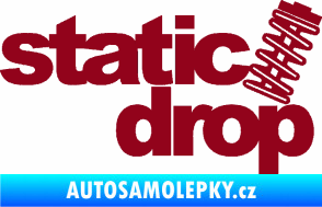 Samolepka Static drop 001 JDM styl bordó vínová