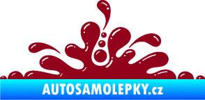 Samolepka Stékající skvrna 003 levá kaňka bordó vínová