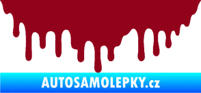 Samolepka Stékající skvrna 007 levá bordó vínová