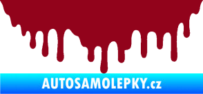Samolepka Stékající skvrna 007 pravá bordó vínová