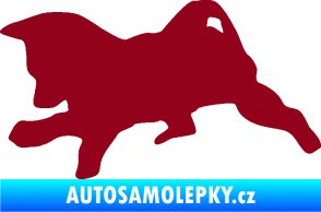 Samolepka Štěňátko 002 levá německý ovčák bordó vínová