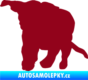 Samolepka Štěňátko 003 levá bordó vínová