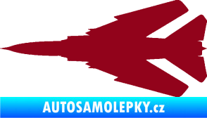 Samolepka Stíhací letoun 007 levá MIG bordó vínová