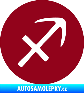 Samolepka Střelec 001 - horoskop bordó vínová