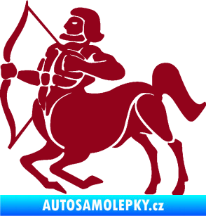 Samolepka Střelec 004 levá bordó vínová