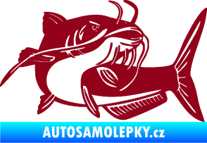 Samolepka Sumec 001 pravá bordó vínová