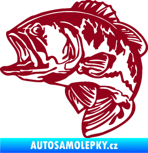 Samolepka Sumec 007 levá bordó vínová