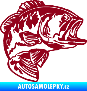 Samolepka Sumec 007 pravá bordó vínová