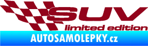 Samolepka SUV limited edition levá bordó vínová