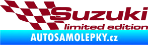 Samolepka Suzuki limited edition levá bordó vínová