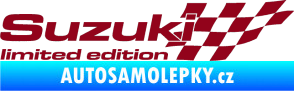 Samolepka Suzuki limited edition pravá bordó vínová