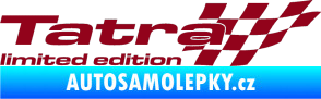 Samolepka Tatra limited edition pravá bordó vínová