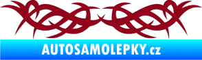 Samolepka Tetování 109 bordó vínová