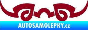 Samolepka Tetování 127 bordó vínová