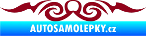 Samolepka Tetování 133 bordó vínová
