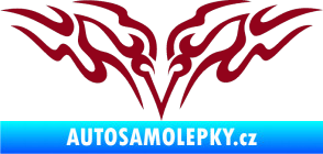 Samolepka Tetování 154 bordó vínová
