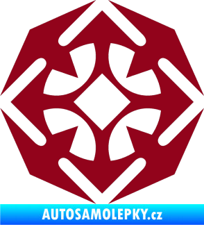 Samolepka Tetování 174 bordó vínová