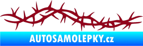 Samolepka Tetování 185 trny bordó vínová