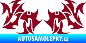 Samolepka Tetování 194 bordó vínová
