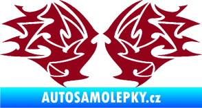 Samolepka Tetování 205 bordó vínová