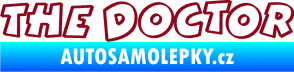 Samolepka The Doctor obrys bordó vínová
