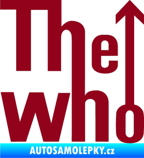Samolepka The Who bordó vínová