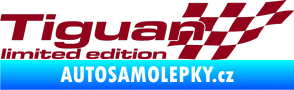 Samolepka Tiguan limited edition pravá bordó vínová