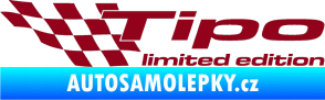 Samolepka Tipo limited edition levá bordó vínová